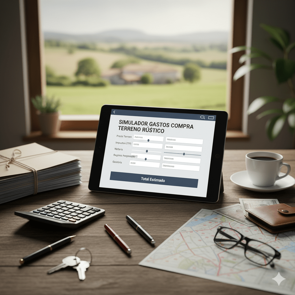 simulador gastos compra terreno rústico